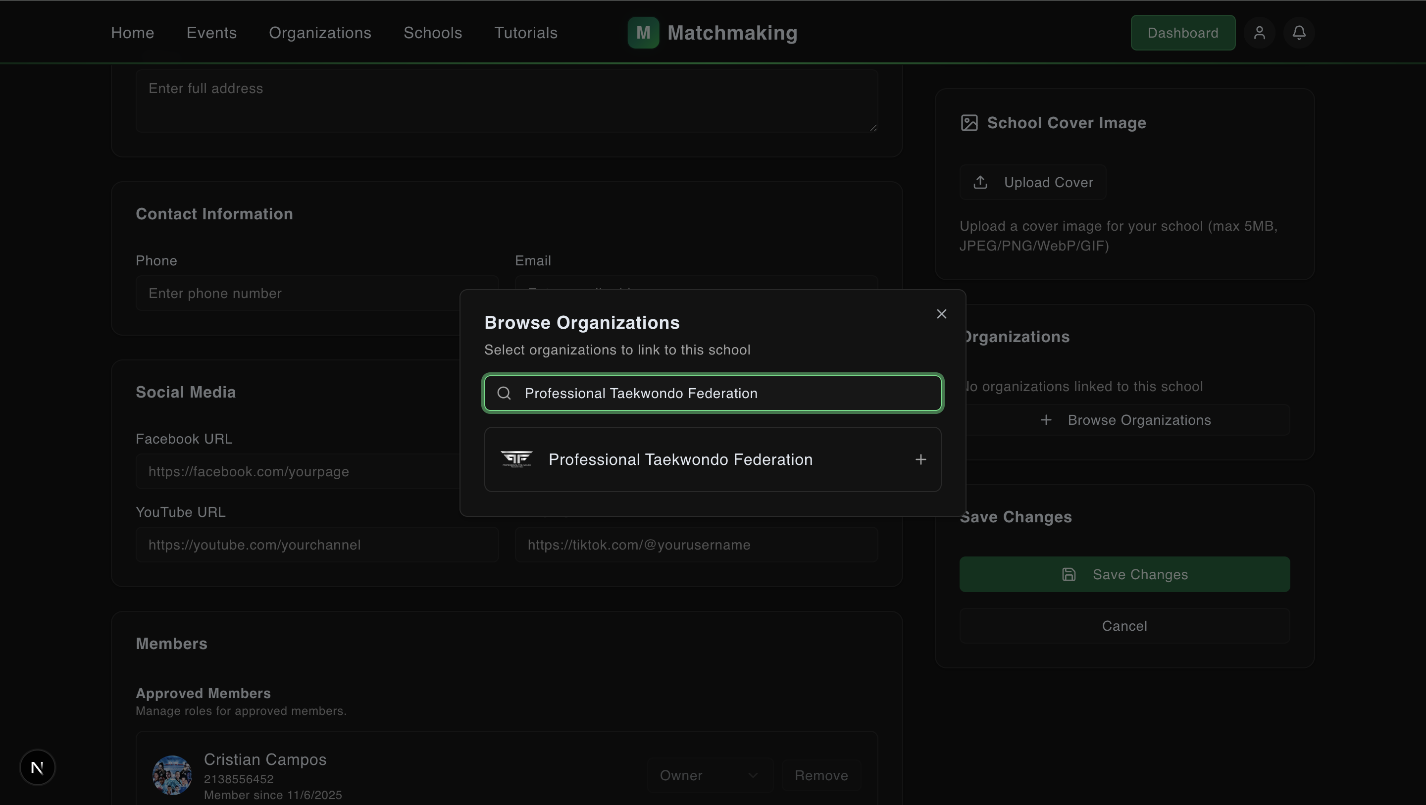 Browse and request to join organization